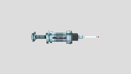 Prototype-Vaccine+ injector, vaccine, blockbench, weapon, minecraft
