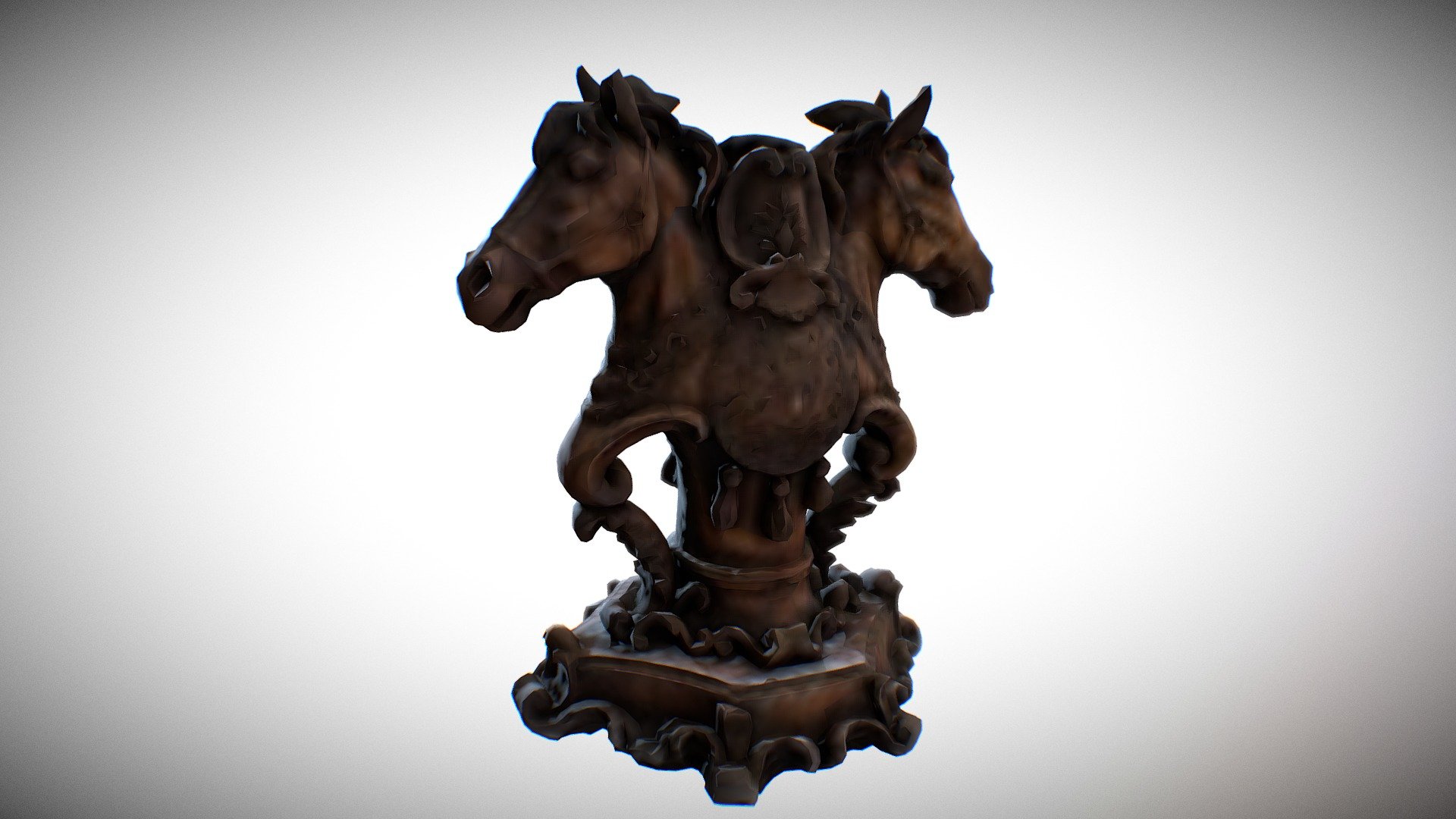 One of the frist Scan I did   while ago.I UVed it into Houdini and Bakes maps and posted on Sketchfab - Twin Head Horses - 3D model by Reza.Shahsavary 3d model