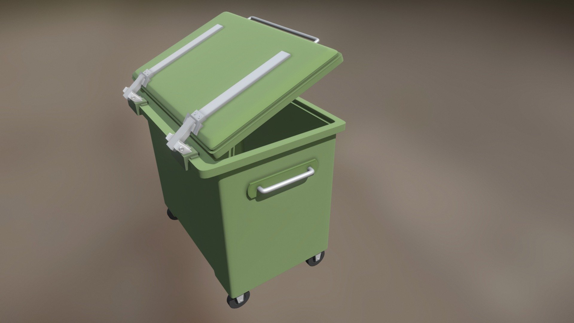 No textures, only materials.

This is a Portuguese style Dumpster made in blender 3d model