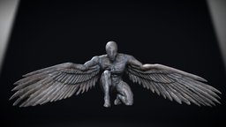 ‘Greer Guardian Angel No.10 by Ed Elliott bronze, angel, statue, public-artuk, ed-elliott, httpwwwedelliottcouk, angel-series, art, sculpture