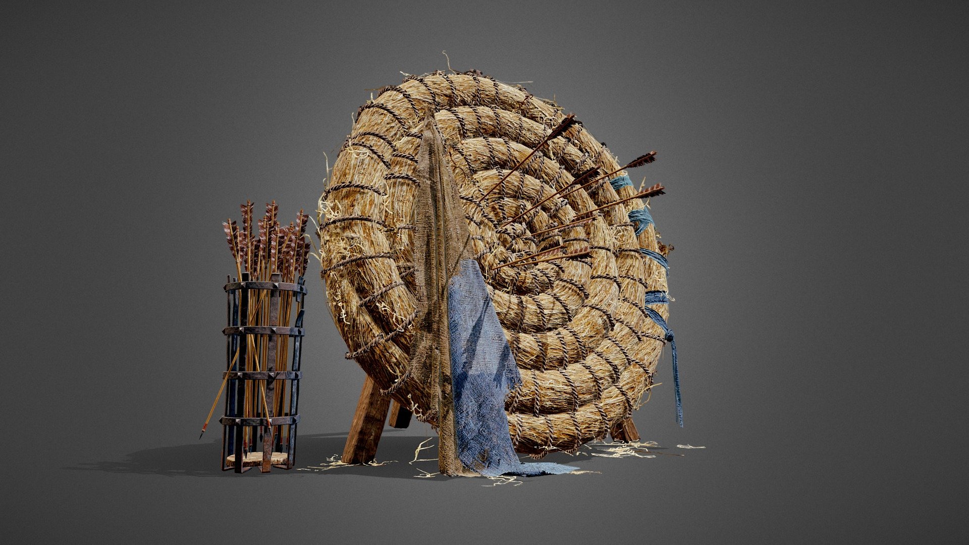 Finished another small project, a piece from my favorite medieval setting)
https://artstation.com/artwork/Ea1oON - archery_target - 3D model by KarynaTrychyk 3d model