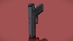 Low Poly Handgun Shotgun Pistol