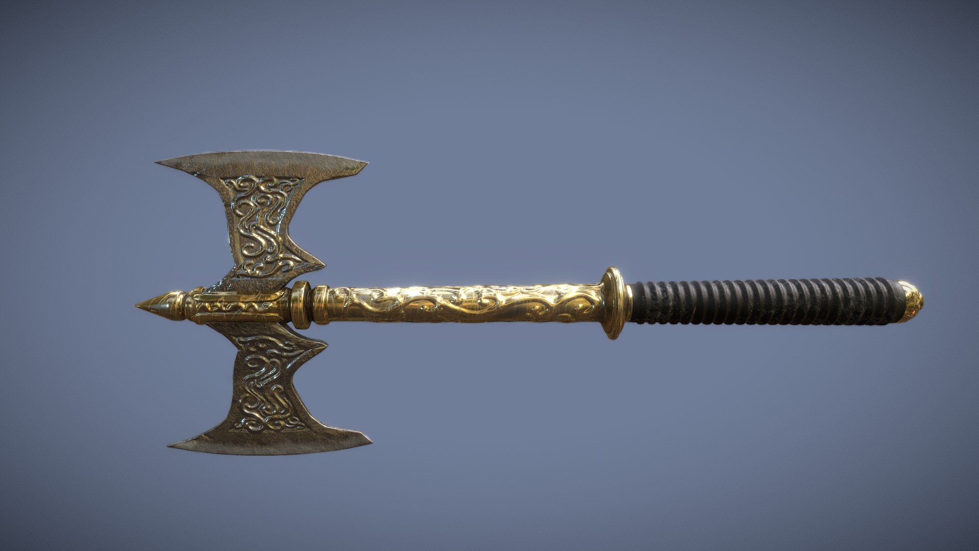 An ancient ax, it is said that it possesses the power to decide the fate of those who use it. handed down by ancient families of a now lost past it has now been forgotten by everyone.
use it for your game, suitable both in medieval settings and also in dystopian and mysterious futures.

Low poly gaming asset, suitable for engines like unreal or unity. The various pessi that compose it are separated thus allowing different configurations or animations. fully equipped with 4k texutre.

11164 vertices, 11130 faces, 22316 triangles

enjoy ;) - Axe of ancient Fate - Buy Royalty Free 3D model by Orazio Iaci (@obscurekleipsis) 3d model