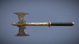 Axe of ancient Fate ancient, assets, game-ready, gameweapon, unreal-engine, unreal4, videogameart, ancient-art, weaponlowpoly, weapon-3dmodel, 3dasset, 3dassets, videogameasset, original_weapon, axe-of-war, originaldesign, axe-weapon, medievalfantasyassets, axe-lowpoly, unity3d, weapons, blender, axe, gameasset, 3dmodel, war