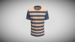 Mens Loose Fit Short Sleeve Round Neck Tee