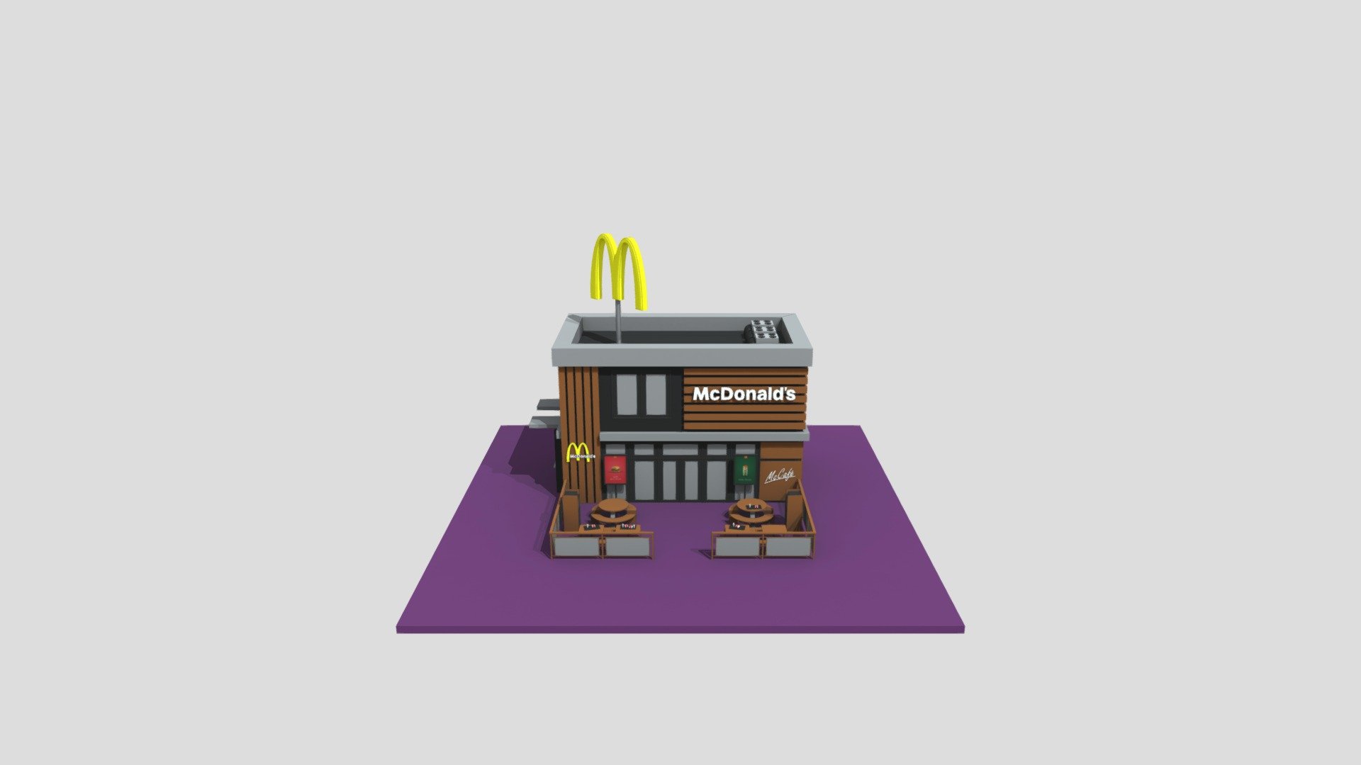 Academic Assignment - McDonald's 3D Model - 3D model by emanuelverol 3d model