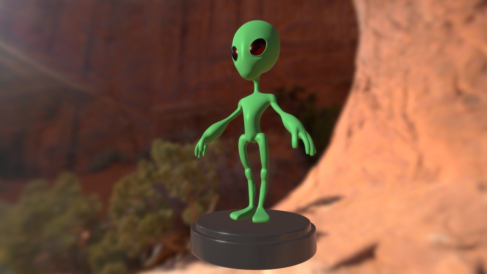 Vengo en son de paz - Alien - 3D model by Nowis 3D (@Nowis3D) 3d model