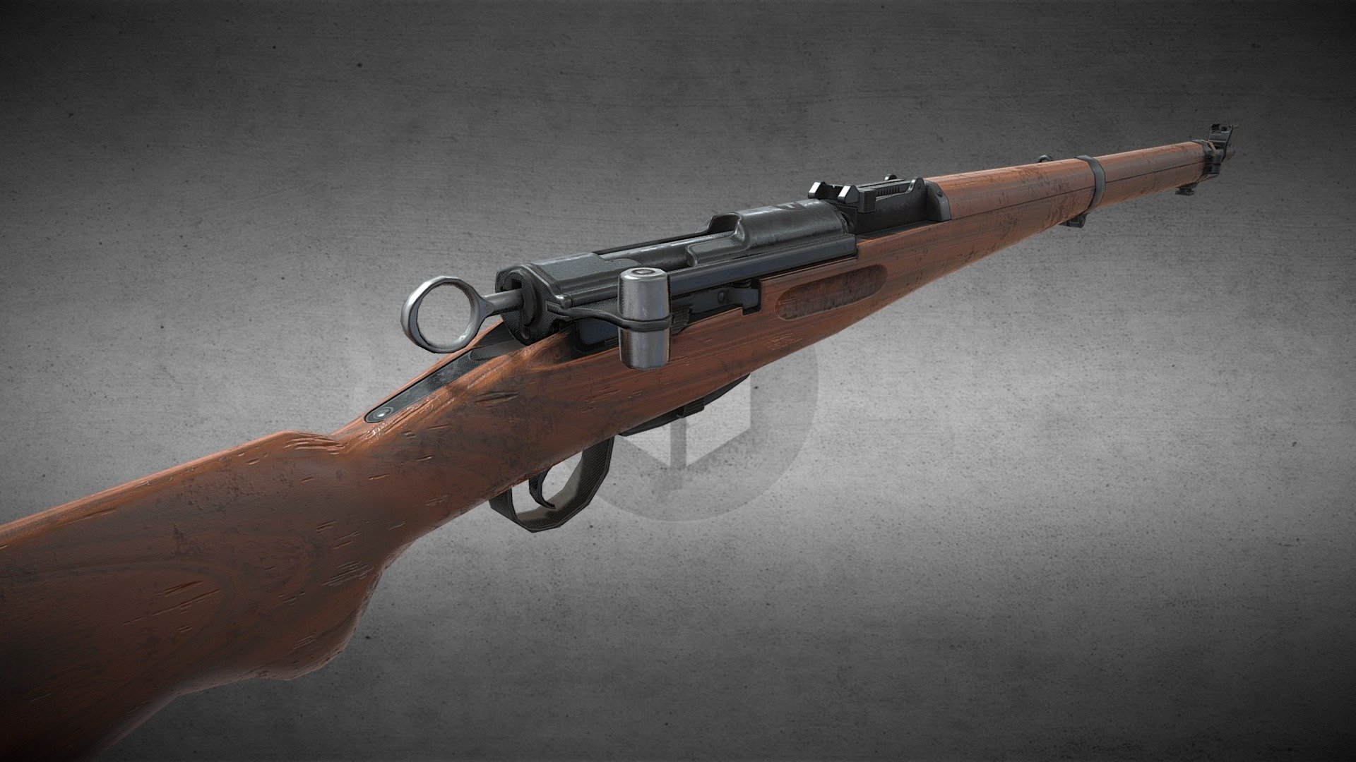 Swiss WW2 rifle - K31 rifle - 3D model by Gewehrschutze 3d model