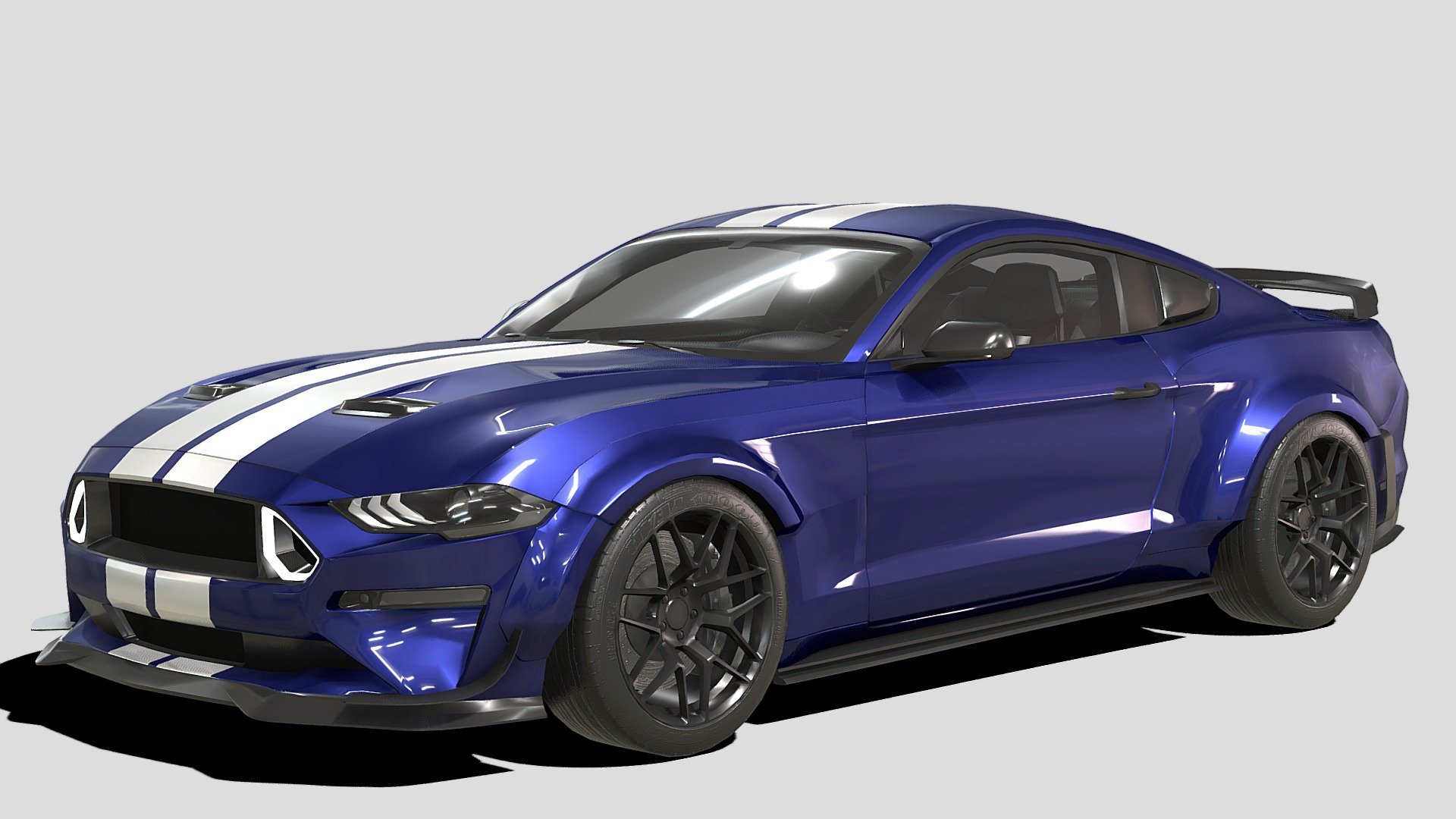 Ford Mustang RTR SPEC 5 2020 - Buy Royalty Free 3D model by Phazan Product (@Phazan) 3d model