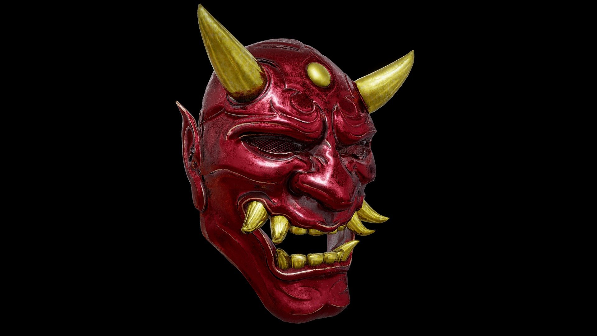 Ninja mask created for an upcoming game.  Client very happy 3d model