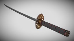Samurai Katana Sword katana, samurai, highpolymodel, sword