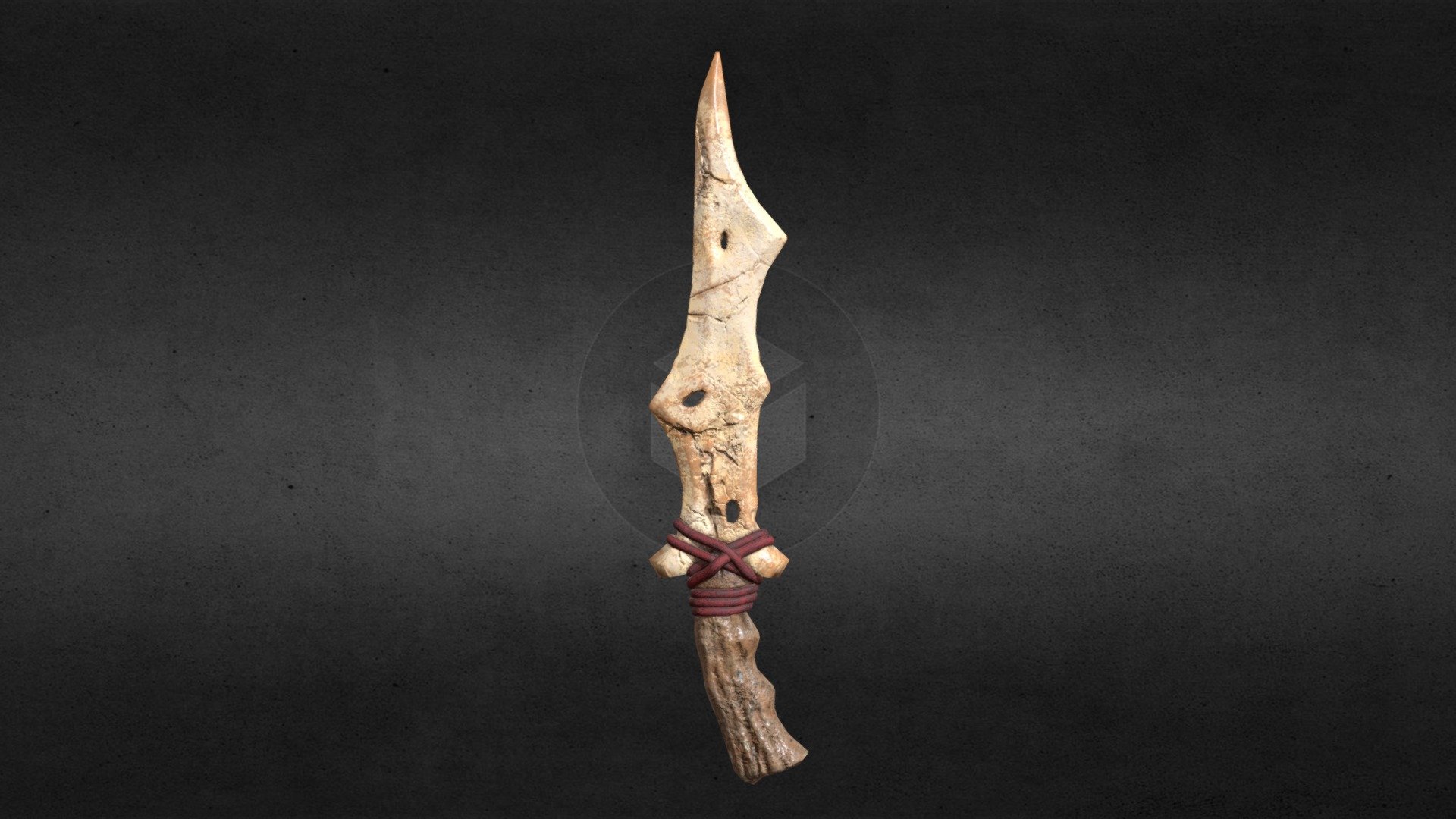This fantasy, realistic style bone blade knife is apropriate for games or renders alike. All PBR maps are 4K with no overlapping UVs 3d model