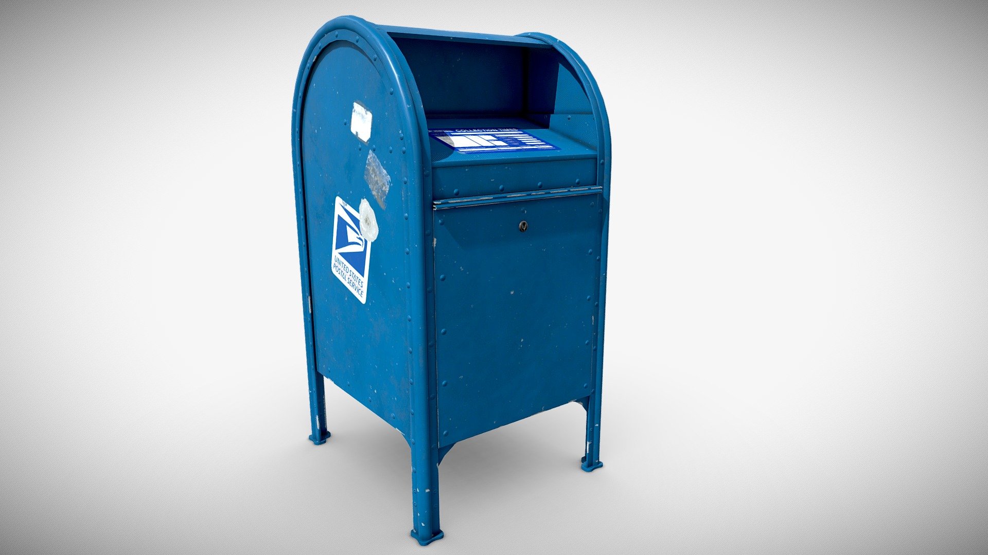 PBR United States Postal Service Mailbox - USPS Mailbox - Buy Royalty Free 3D model by Gianluca Tessicini (@glucat) 3d model