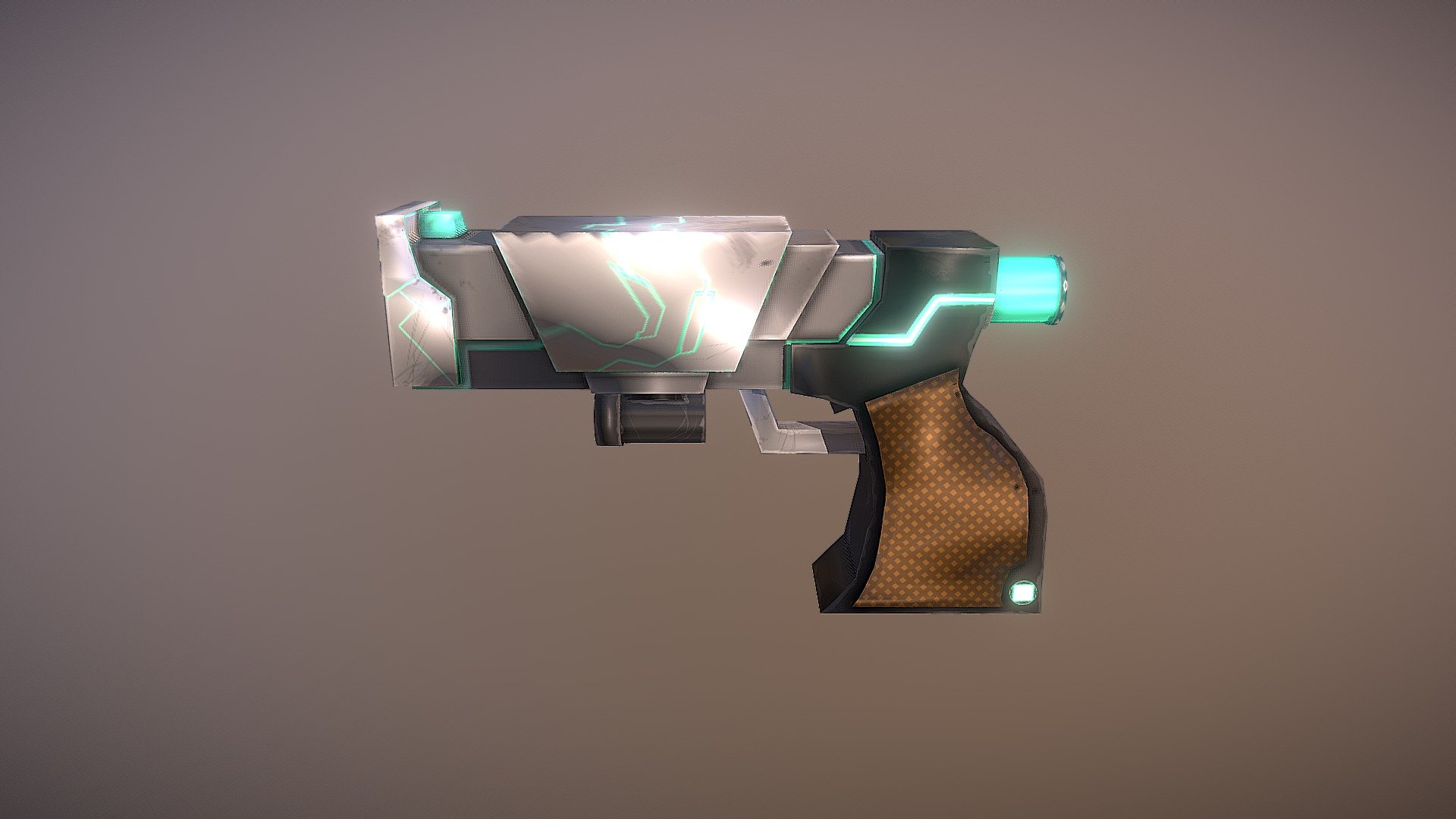 This is a gun that has both modern technology and more futuristic technology as well 3d model