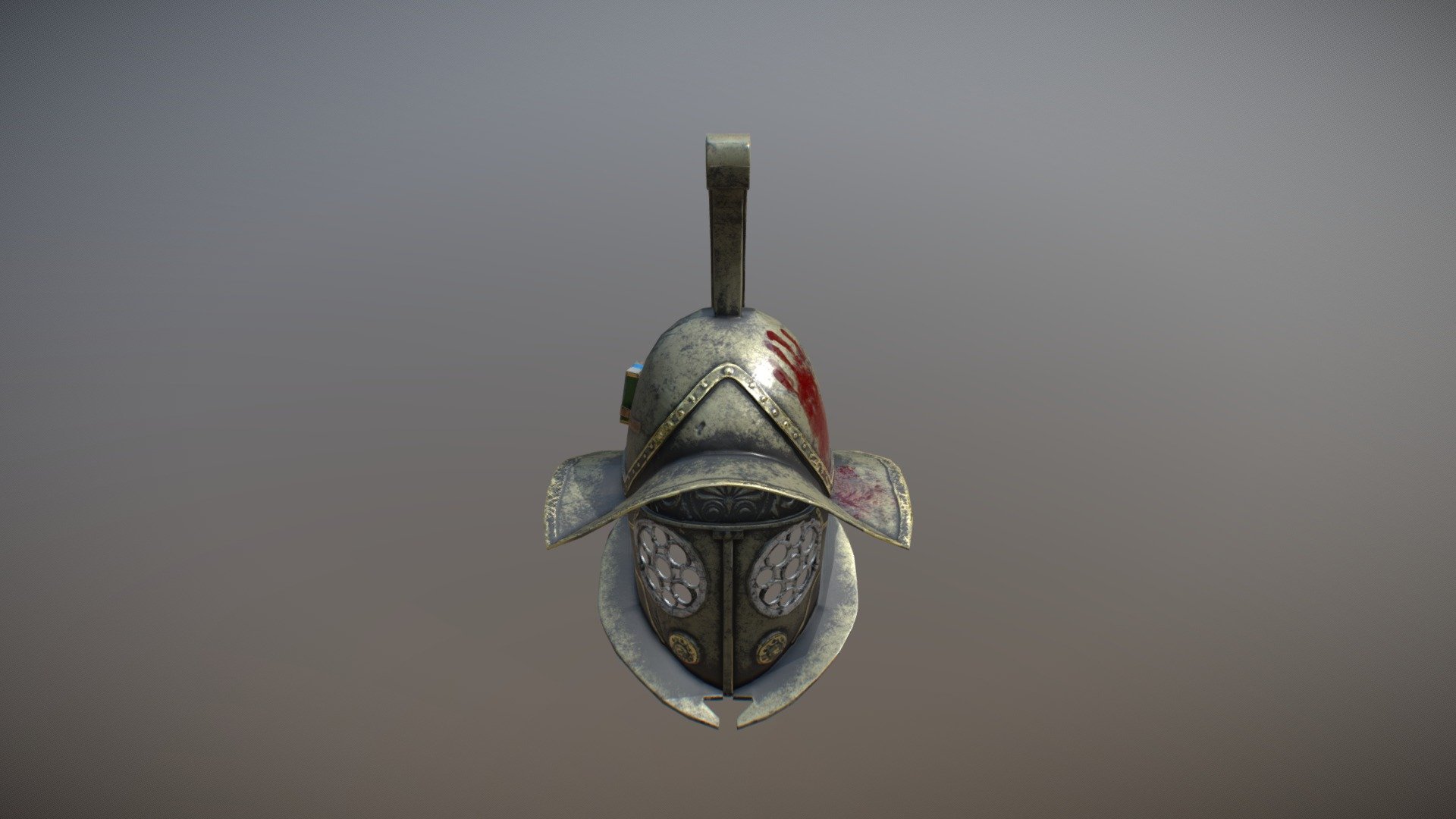 Gladiator helmet for the Ancient Artifact Challenge 3d model