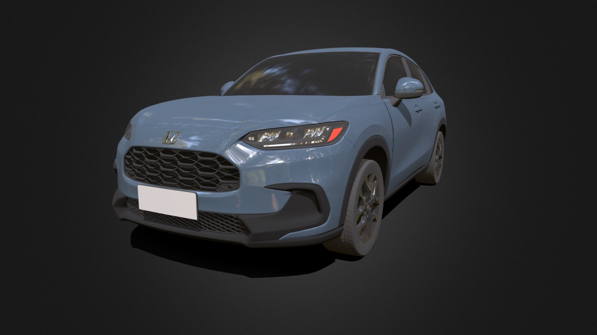 lowpoly model and without interior - Honda HR-V US-Spec 2022 - 3D model by Davidson (@a0930582398) 3d model