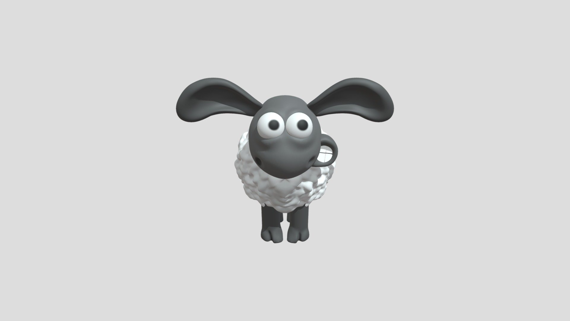 ~200.000 polys - Timmy The Sheep - 3D model by naphyuscreacions 3d model