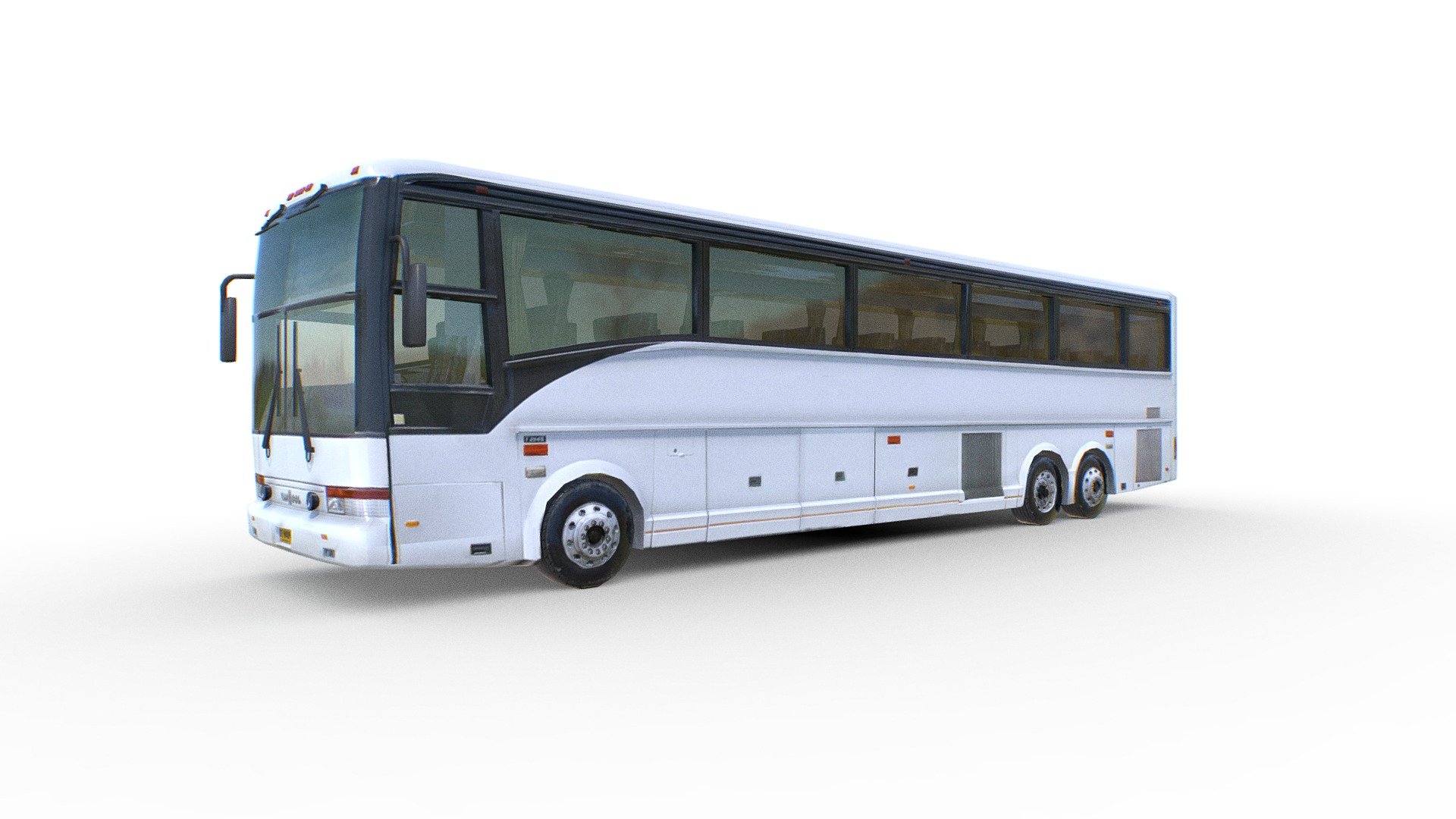 Van Hool Tour Bus 3D Model - Generic White Van Hool Bus - Buy Royalty Free 3D model by Omni Studio 3D (@omny3d) 3d model