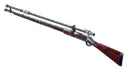 High-precision Sniper Rifle 02 rifle, grip, tape, red, barrel, scope, hammer, hunter, magazine, legendary, pattern, target, arms, optical, stock, realistic, trigger, pistol, sniper, tactical, cartridge, buckshot, rifles, lacquered, smoothbore, 3model, polymer, buttstock, weapon, low-poly, lowpoly, model, military, shotgun, wood, black, gold