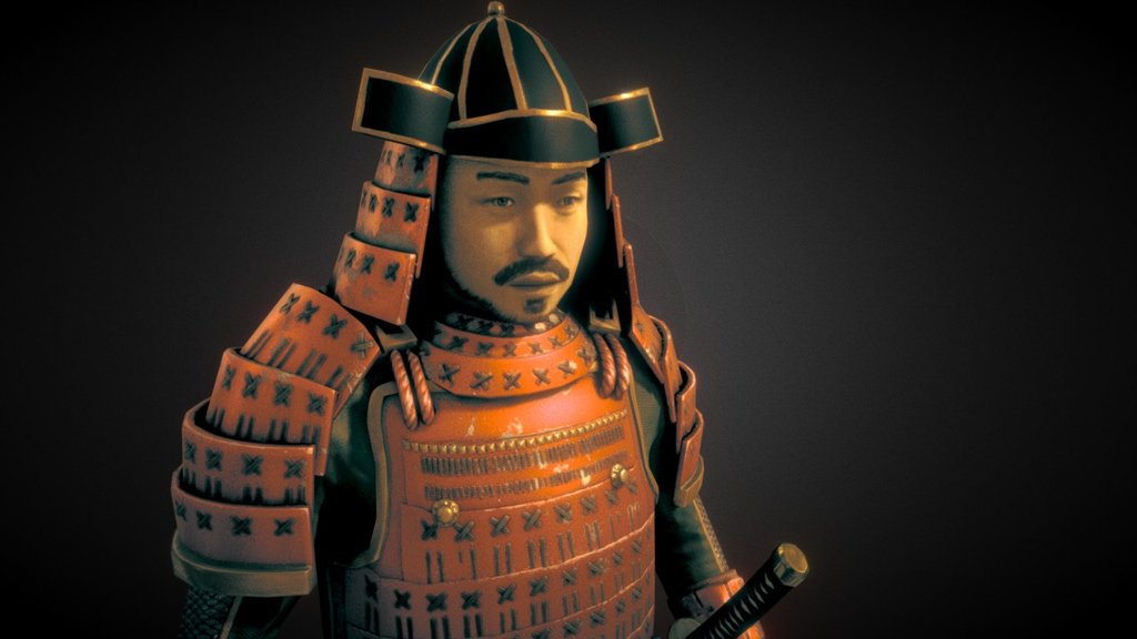 Samurai - 3D model by EduardCortesRomero 3d model