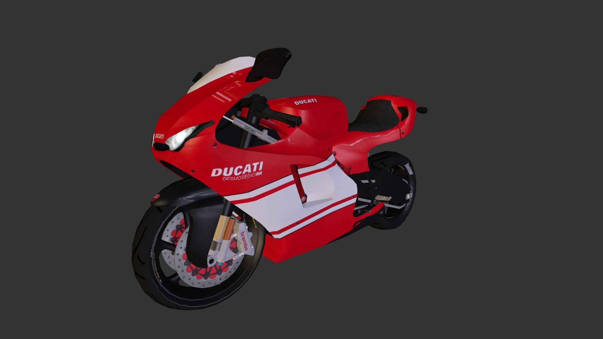 Ducati Desmosedici RR - 3D model by joedempseygameartist 3d model