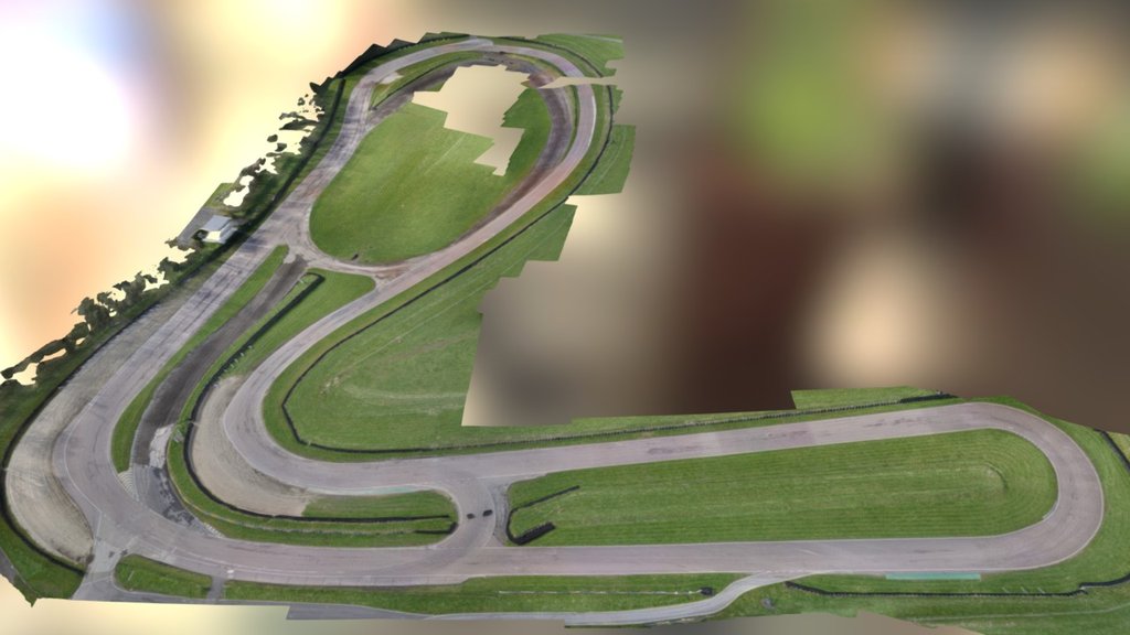 Lydden Hill  photoscan as reference for RallyX racing track - Lydden Hill overview - 3D model by s_g_m 3d model