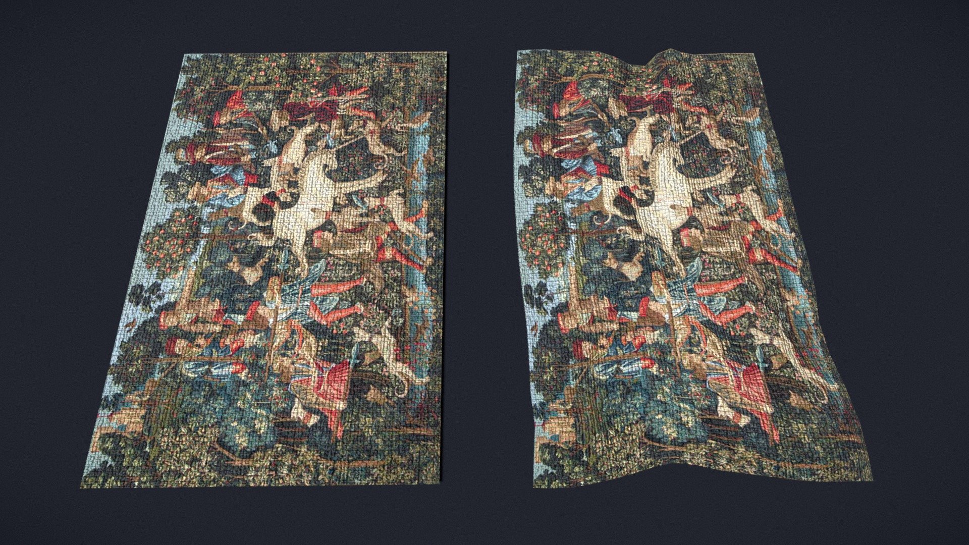 Courtyard Tapestry 3D Model PBR Texture available in 4096 x 4096 Maps include - Courtyard Tapestry - Buy Royalty Free 3D model by GetDeadEntertainment 3d model