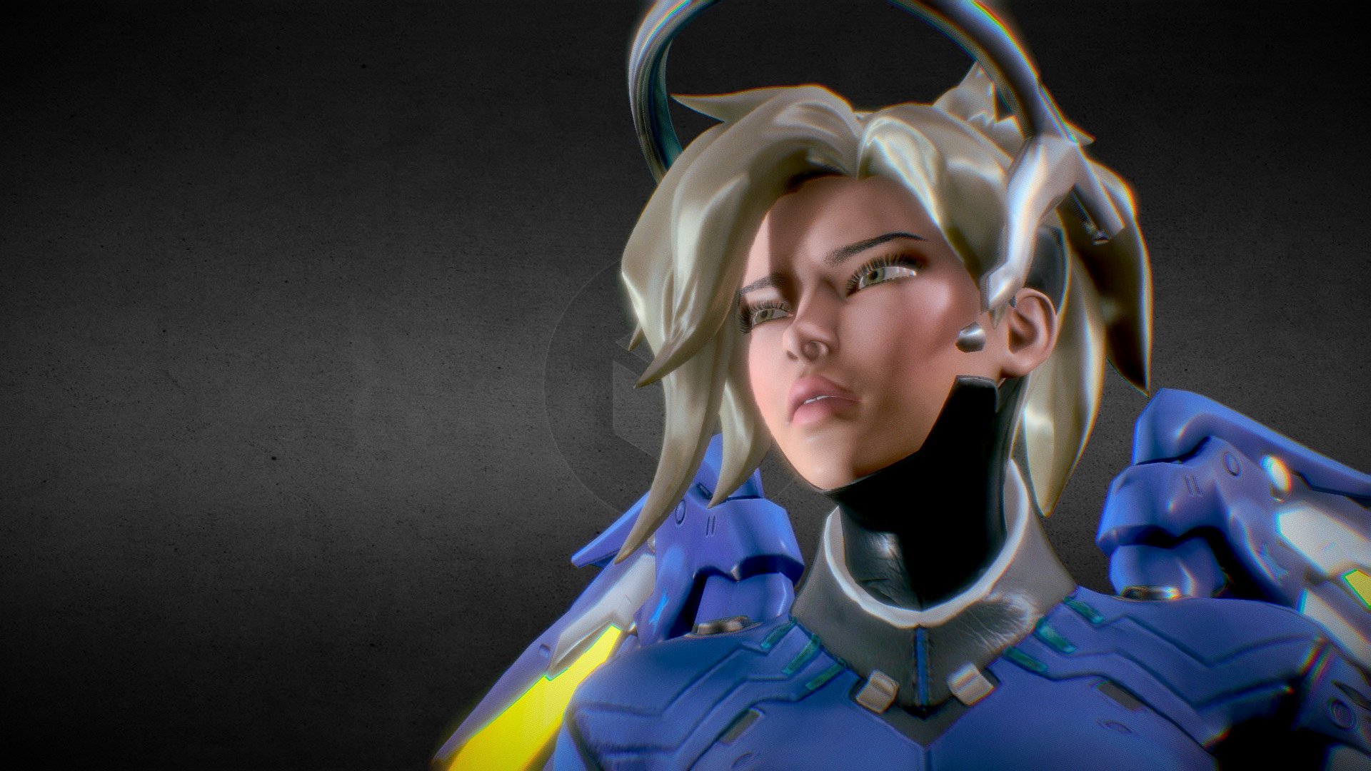 One of our favorite supports is here.
This is a job where I implemented certain new techniques and features. Leave your like and share for more content like this.

 - Overwatch - Mercy - 3D model by Slate 3d model