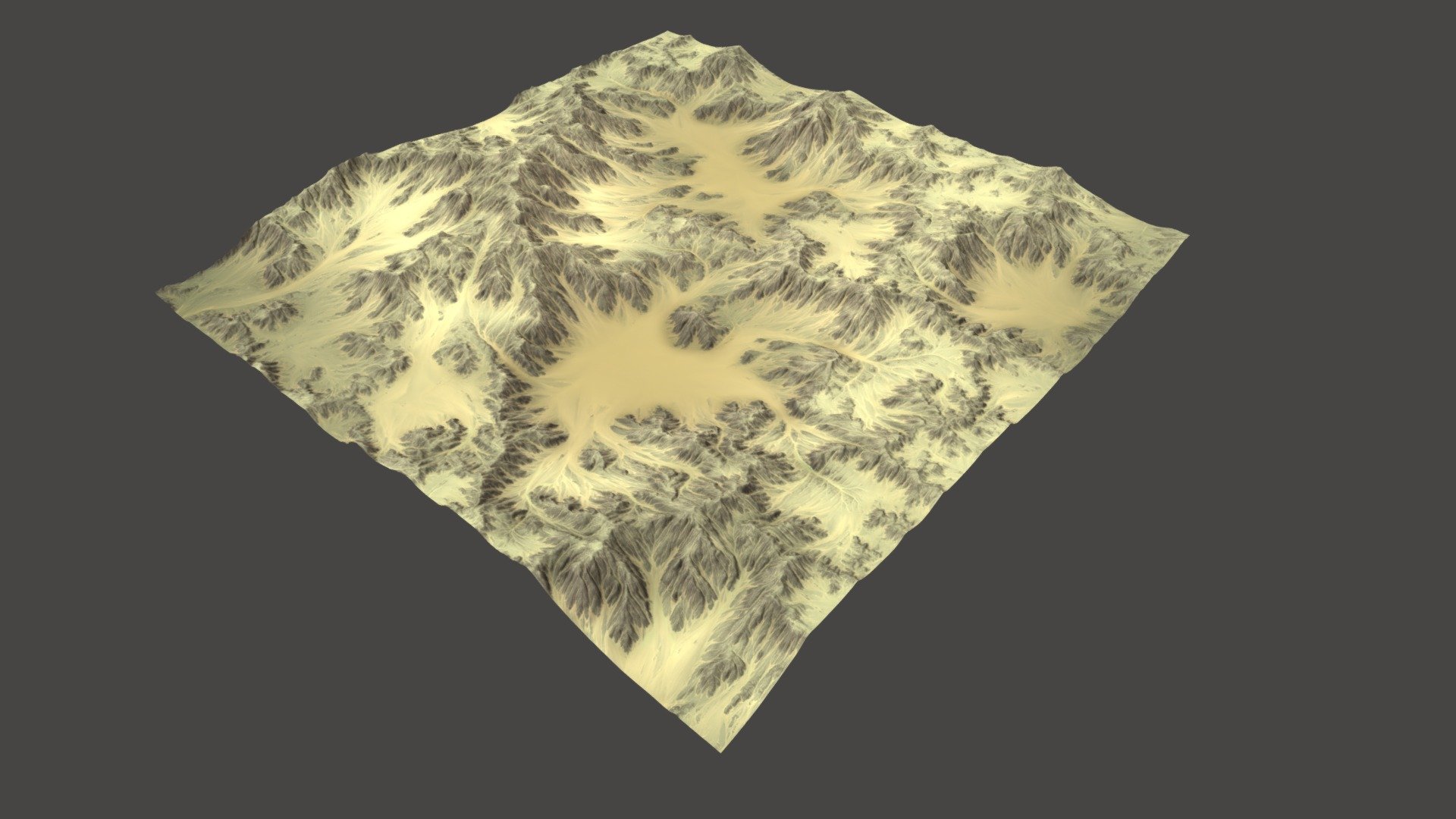 REALISTIC TERRAIN
POLYCOUNTS: 
Hight poly version: 1.000.000 polys 
Low poly version: 100.000 poly 



TEXTURE: 
3 Main channel: Diffuse, Normal, Ao. 
Size: 4096 x 4096 
PNG, BMP, TIFF Format 



FORMAT: 
Fbx (2013), obj, 3ds, 3ds Max. 



CONVENIENCE: 
The product includes hight-poly and low-poly, suitable for any type of project (high quality rendered, or VR games). 
Texture 4k, you can use immediately for use in the project, or can resize to fit your own requirements. 



CONCEPT DESIGN: 
Used for large terrains, natural environment, mountain and forest, etc. 
In our range of terrain products, it covers a wide variety of terrains, desert, swamp, land, islands, hills, etc. 
and the fantasy terrain &hellip; 



THANKS FOR INTEREST! - Terrain 004 - 3D model by josluat91 3d model