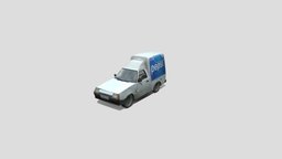 ZAZ tavria pick-up props-assets, vehicles-cars, lowpoly, free