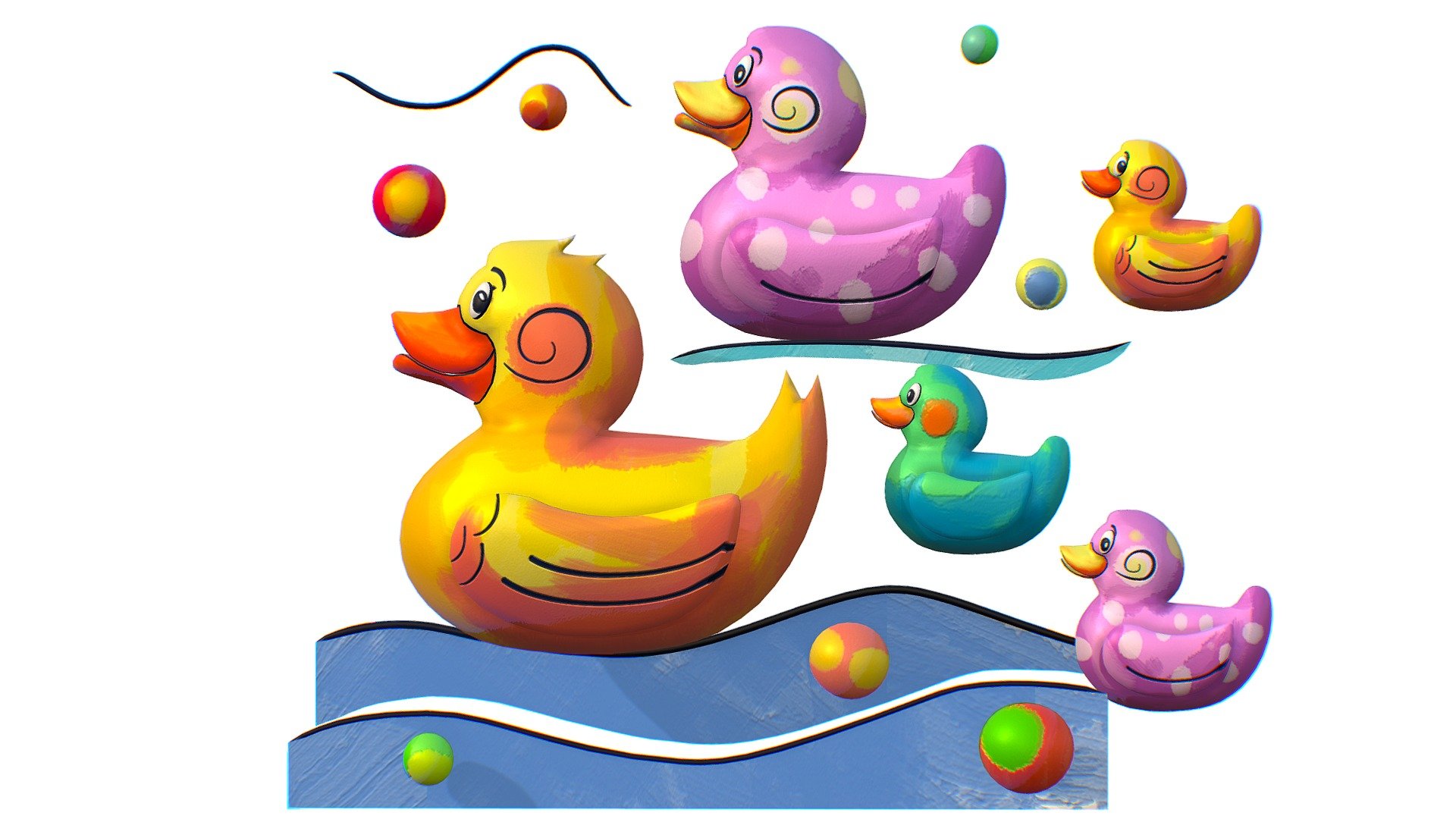 6 separate Maya and 3dsMax files with insect animations

there is a possibility to send previews of animations on request, leave your comments.




 - Cartoon 3D illustration Duck Family Bird - Buy Royalty Free 3D model by Oleg Shuldiakov (@olegshuldiakov) 3d model