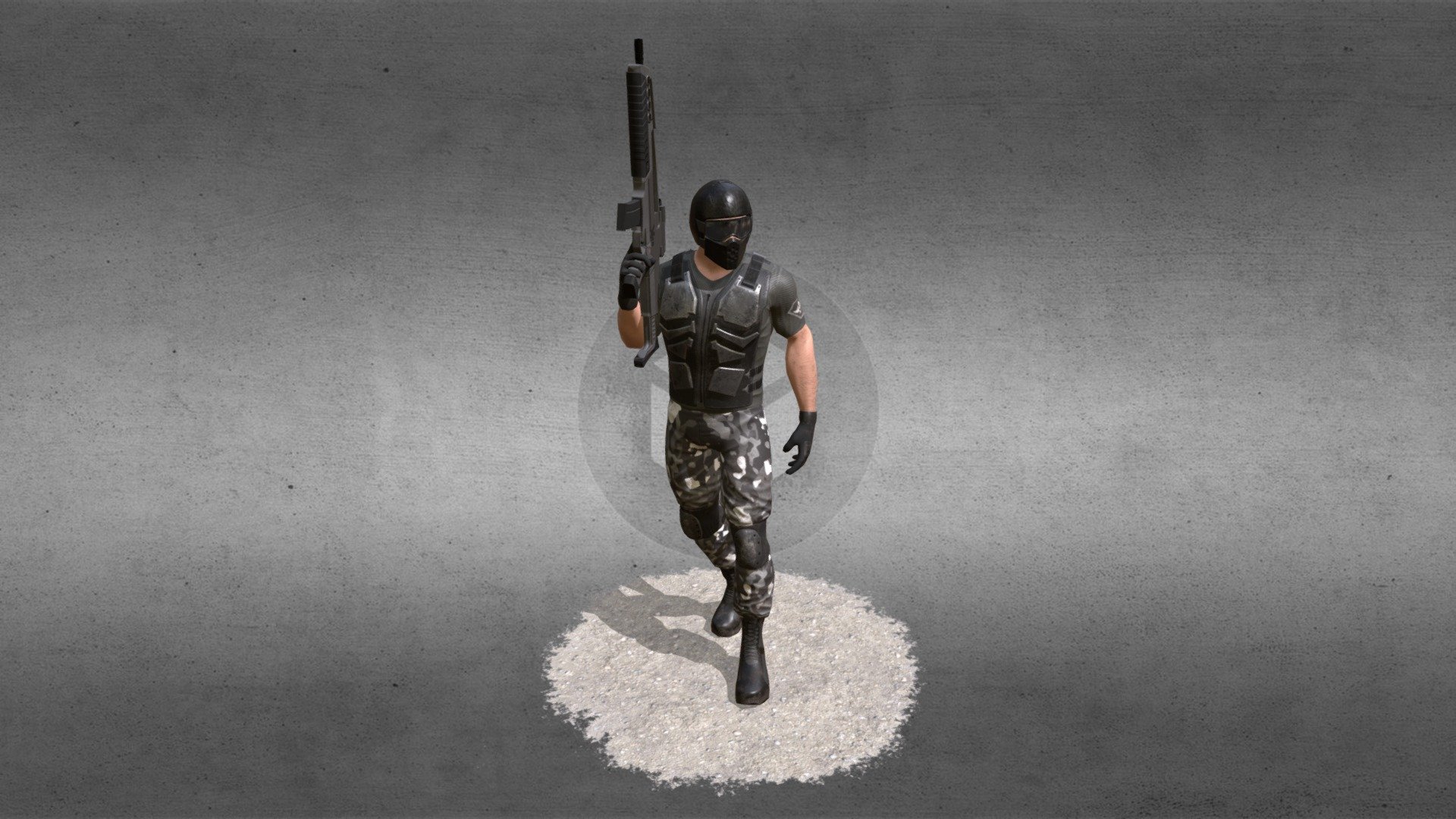 Lowpoly soldier for an internal project I worked on for my school (AIV- Accademia Italiana Videogiochi)

Software used: Zbrush, Maya, Substance Painter, Photoshop - X-Alliance Soldier - 3D model by Kardius 3d model