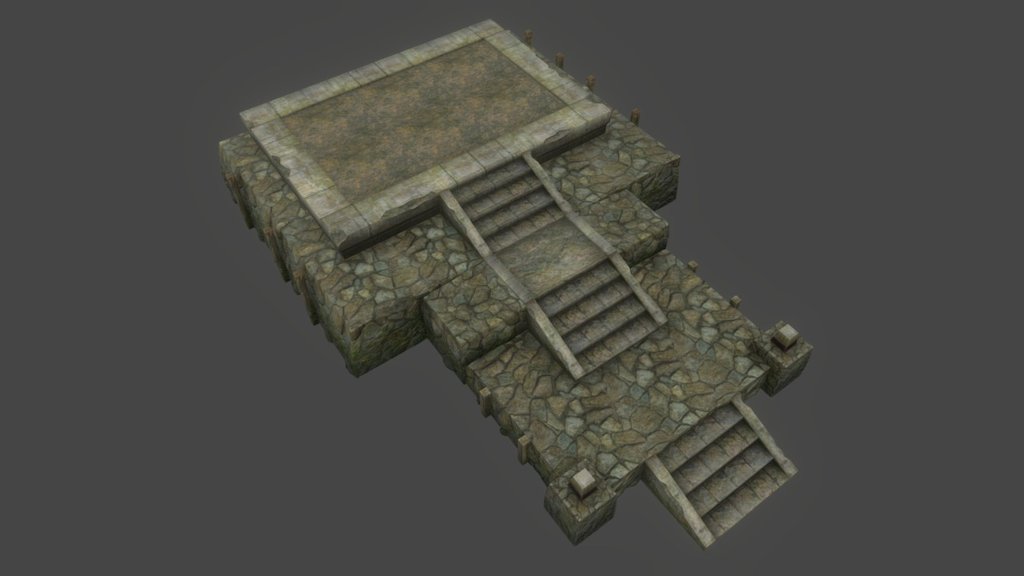 Stone Altar - 3D model by PinkCloud Studio (@pinkcloudstudio) 3d model