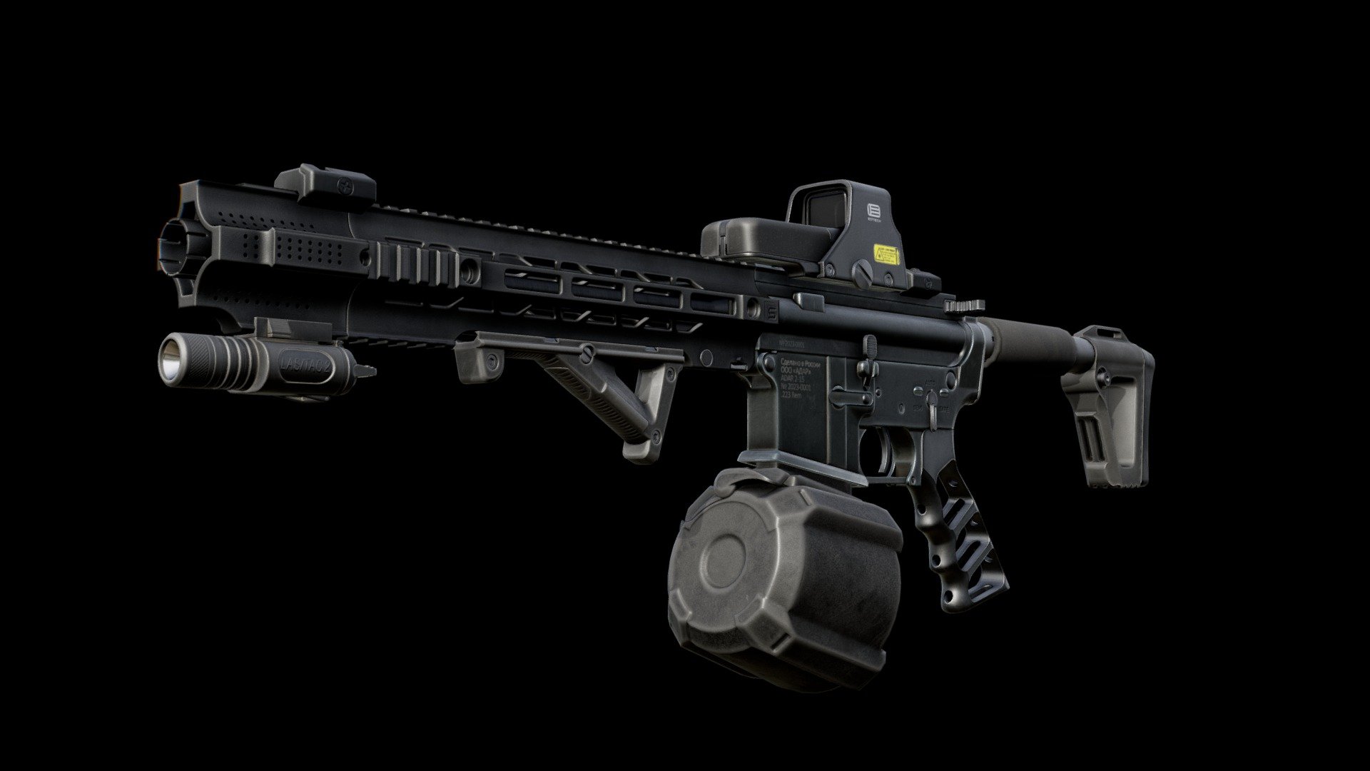 AR-15 TARKOV VIBES aKa M4A1 SAI:
ADAR 2-15 5.56x45 carbine ✓
EOTech 553 holographic sight ✓
Double Star Ace Socom gen.4 stock ✓
Raptor charging handle ✓
SAI 10
