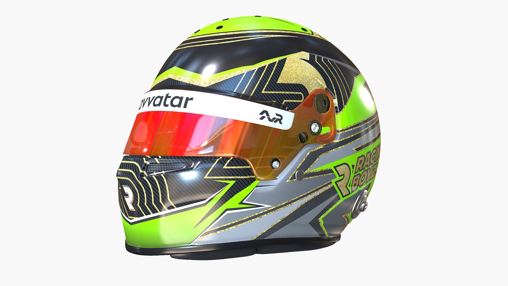 Racing Boyz Helmet Design 3d model