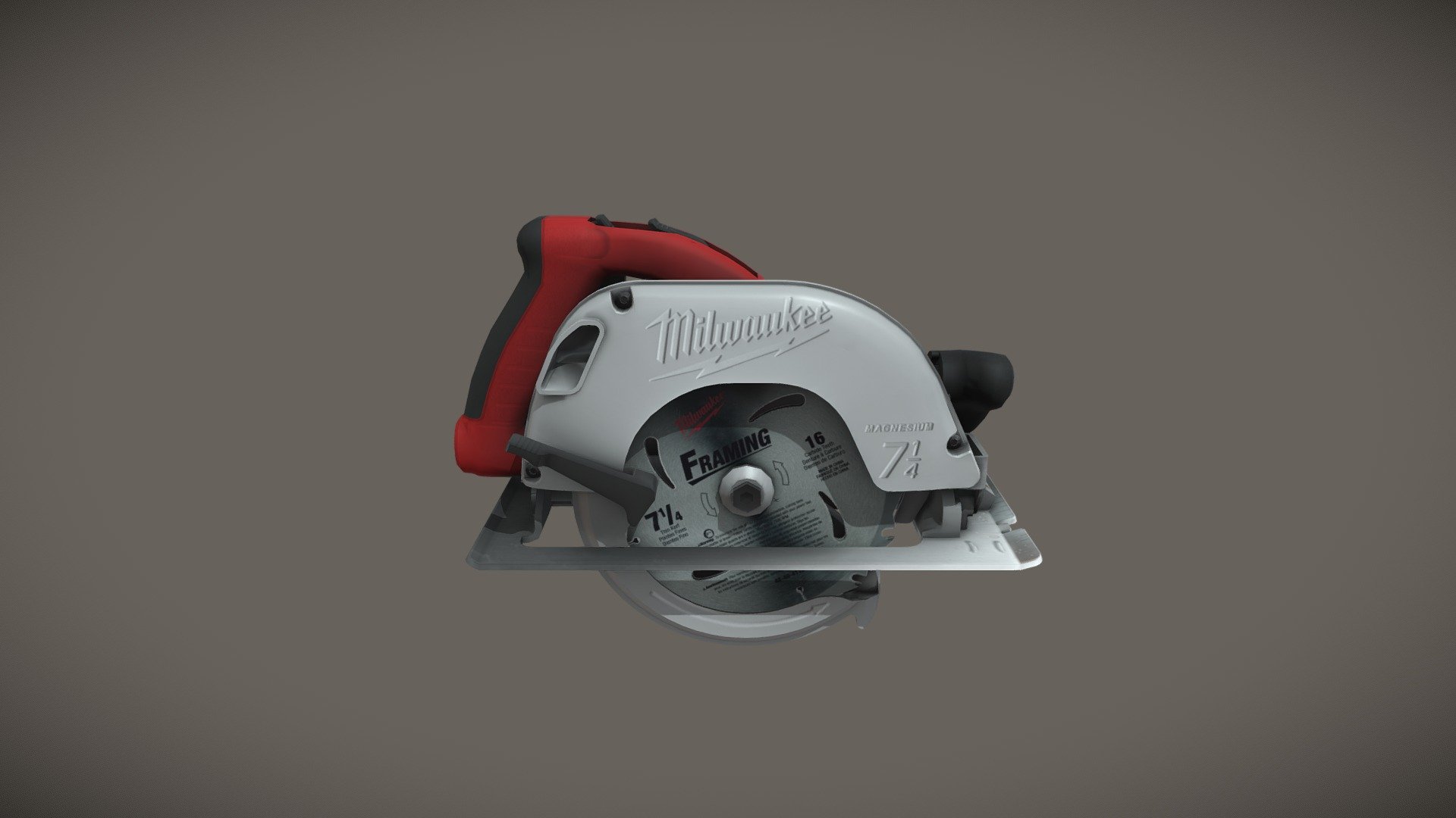 Circular saw power tool model made for a real time tool browser application 3d model