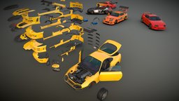 JDM Queen custom, bmw, fast, toyota, og, mercedes, tuning, supra, jz, a80, bodykit, vehicle, lowpoly, racing, car