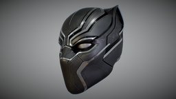 Black Panther Mask face, armor, marvel, comic, civil, worn, superhero, avengers, grunge, mask, infinity, costume, panther, comicbook, game-ready, scratched, civilwar, game-res, civil-war, blackpanther, black-panther, infinity-war, infinitywar, substance, painter, maya, character, game, helmet, zbrush, animal, human, war, black