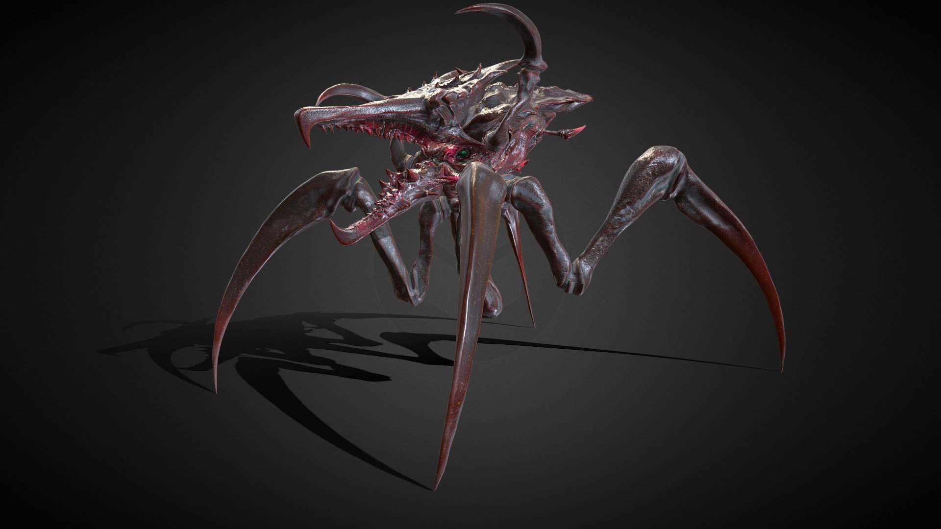 I have created a 3D model of the  Warrior Bug from the movie . This is my first time creating a PBR 3D model, and I hope everyone likes it!!! - Starship Troopers Warrior Bug 星河战队虫族 - 3D model by SunKe_孙珂 (@Robinsun212) 3d model