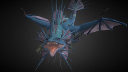 Dragón Definitivo de Agua full, animals, complete, rig, ready, thunder, fire, water, motion, animated-character, animated-rigged, readyforgame, ready-to-use, animation, animated, dragon, light, animated-model, motion-path