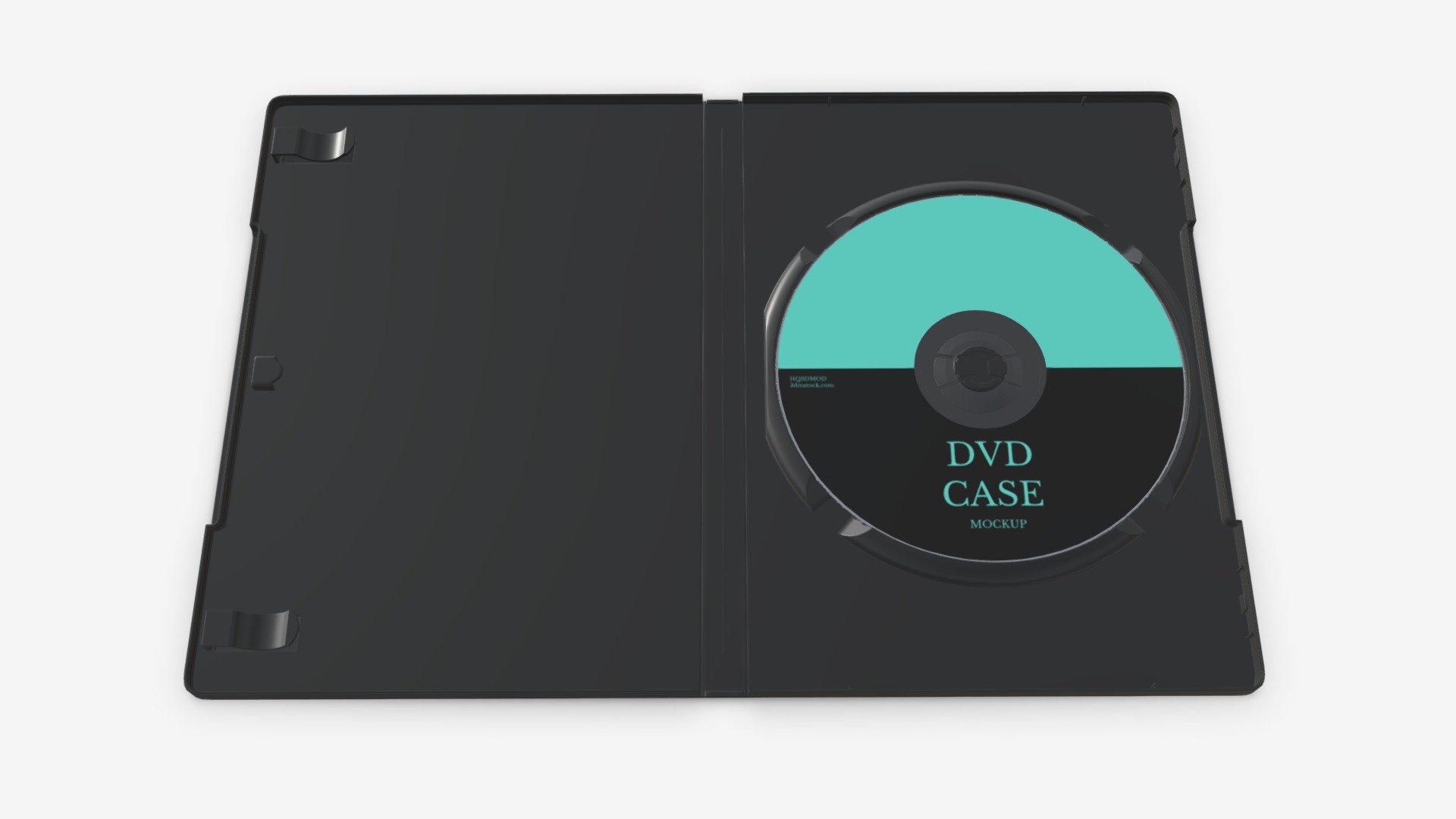 DVD case open with disc 02 mockup - Buy Royalty Free 3D model by HQ3DMOD (@AivisAstics) 3d model