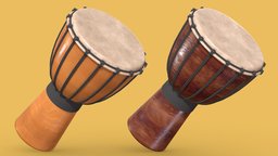 Djembe drum, music, instrument, percussion, ue4, unityassetstore, percusion, african-art, african-instrument, african-drum