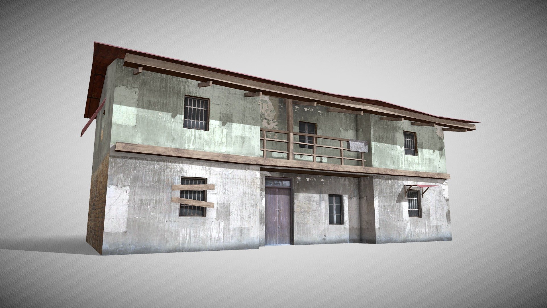 Game Ready 3D Old House /slum Native file format 3Ds max 2022 Other formats Blender 4.0 ,FBX, OBJ, All formats include materials &amp; textures

Polygons- 560 Vertices - 654

Materials &amp; textures. 1 Diffuse Map 2048x2048 - Slum X6 - Buy Royalty Free 3D model by 3DRK (@3DRK98) 3d model
