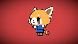 Retsuko the red panda red, japan, panda, series, 2d, stroke, netflix, retsuko, aggretsuko, sanrio, cartoon, blender, stylized, anime