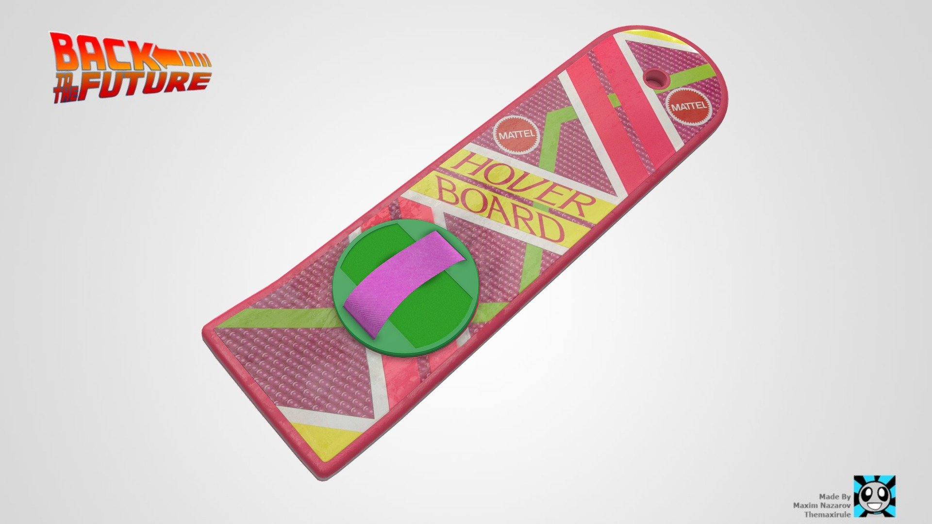 HoverBoard model from Back to the Future franchise

Tried to make it as realistic as in a movie

Modeling in Blender 3D 

Texturing using Substance Painter and Adobe Photoshop

Hope you like it !) - HoverBoard - Back to the Future - Buy Royalty Free 3D model by themaxirule 3d model