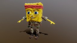 Sponge Bob spongebob, low-poly-model, spongebobsquarepants, cartooncharacter, cartoon, gameready