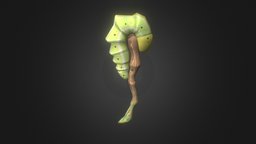 caterpillar staff asset wooden, indie, staff, caterpillar, vr, combat, nature, indiegame, woodstaff, weapon, character, handpainted, game, lowpoly, wood, sword, fantasy, concept, magic, fantasygame, caterpillarstaff