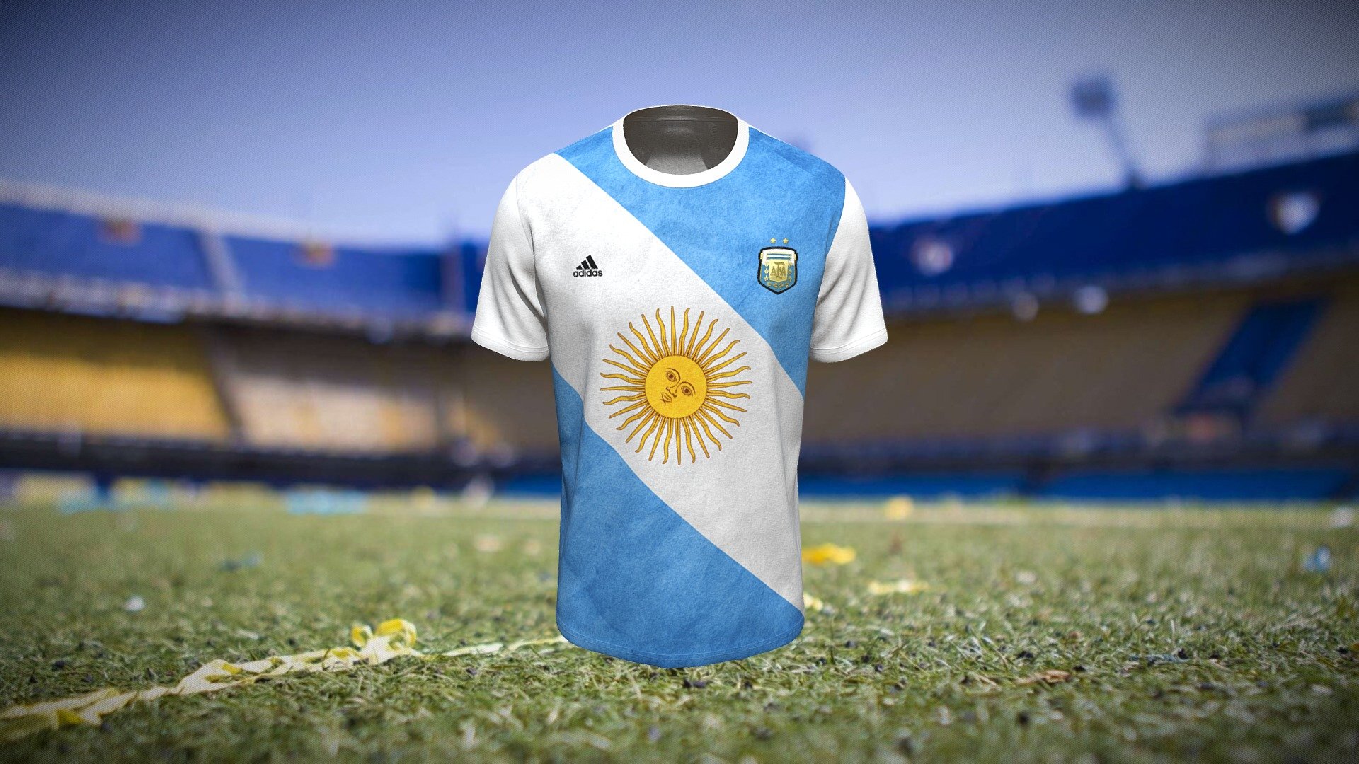 Cloth Title = Men's Replica adidas Argentina Jersey

SKU = DG100044 

Category = Unisex 

Product Type = T-Shirt 

Cloth Length = Regular 

Body Fit = Loose Fit 

Occasion = Casual  

Sleeve Style = Set In Sleeve


Our Services:

3D Apparel Design.

OBJ,FBX,GLTF Making with High/Low Poly.

Fabric Digitalization.

Mockup making.

3D Teck Pack.

Pattern Making.

2D Illustration.

Cloth Animation and 360 Spin Video.


Contact us:- 

Email: info@digitalfashionwear.com 

Website: https://digitalfashionwear.com 


We designed all the types of cloth specially focused on product visualization, e-commerce, fitting, and production. 

We will design: 

T-shirts 

Polo shirts 

Hoodies 

Sweatshirt 

Jackets 

Shirts 

TankTops 

Trousers 

Bras 

Underwear 

Blazer 

Aprons 

Leggings 

and All Fashion items. 





Our goal is to make sure what we provide you, meets your demand 3d model