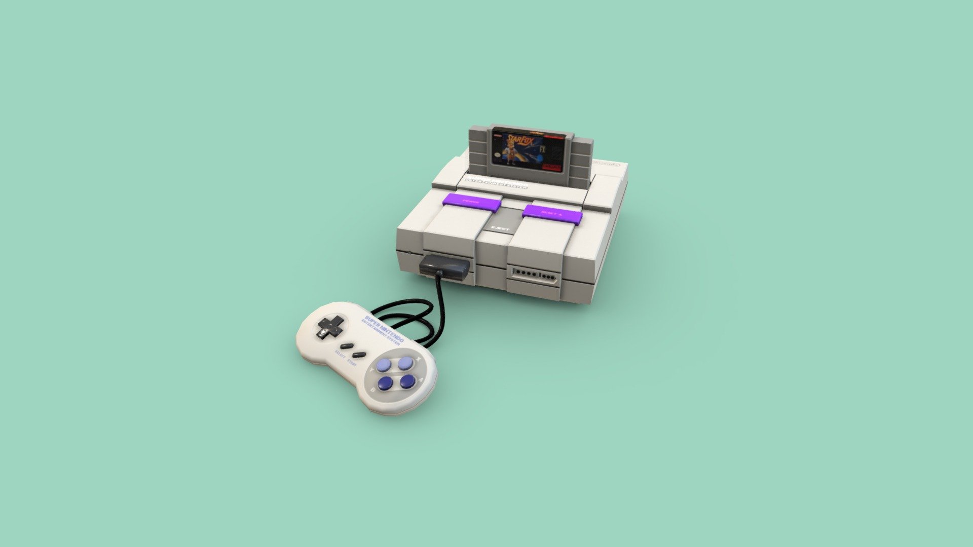 SNES made for SFM. http://steamcommunity.com/sharedfiles/filedetails/?id=734304115 - Super Nintendo Entertainment System - 3D model by Unconid 3d model
