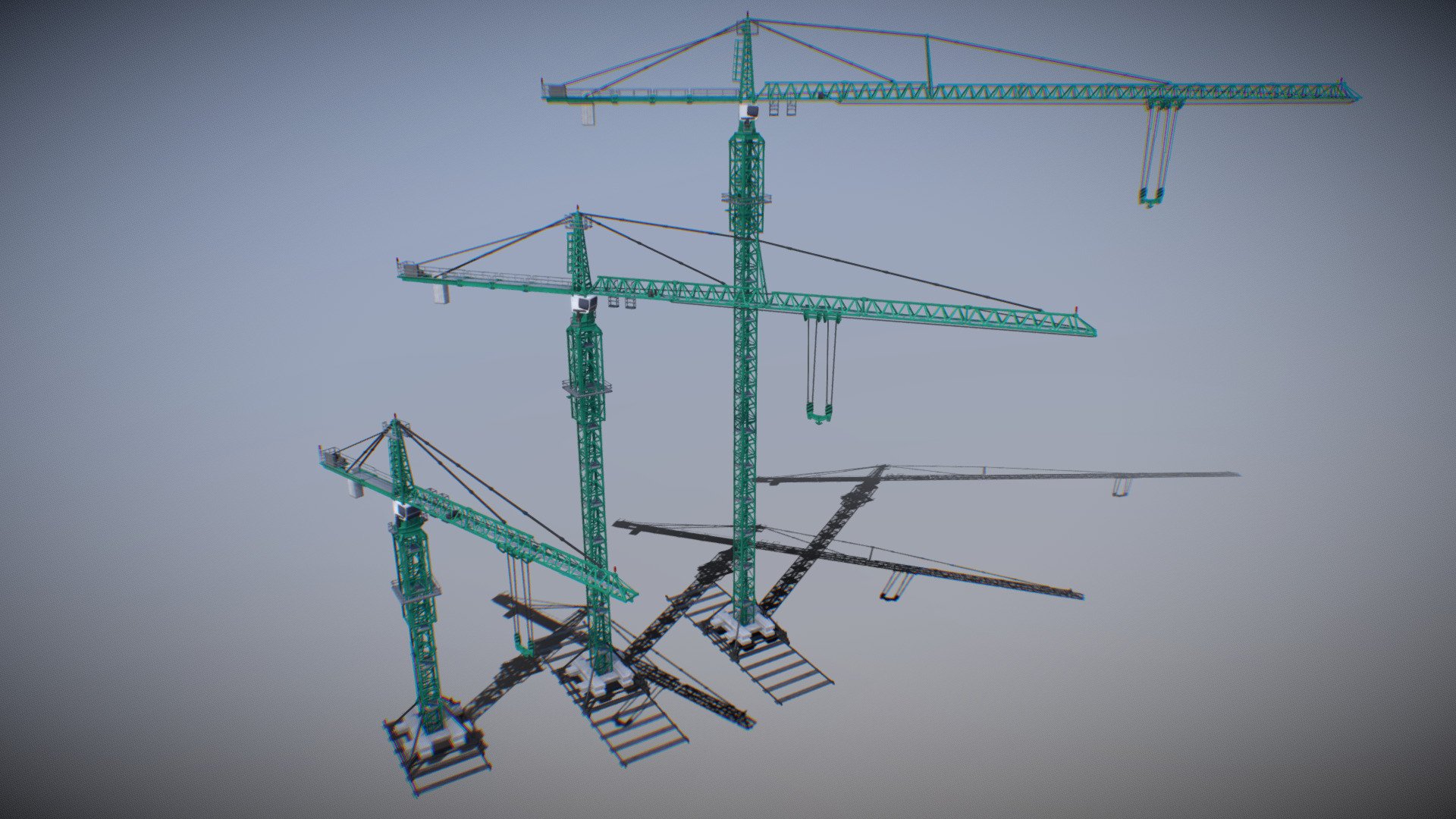 Liebherr 630 EC-H 40 Tower Crane 
Low-Poly model for the game and VFX

Want to buy a model? Write to DBrepair@yandex.ru - Liebherr 630 EC-H 40 Tower Crane (Green) - 3D model by TSB3DMODELS 3d model